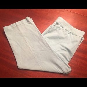 Light green capri pants